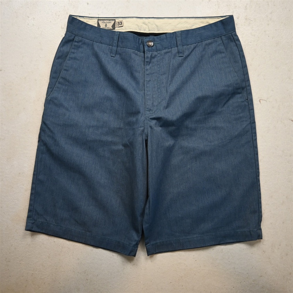 Volcom 33x10.5" Light Blue Gray Frickin Chino Mens Shorts